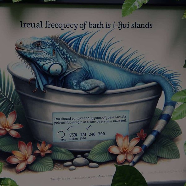 Quelle est la fréquence idéale de bain pour un iguane bleu des Iles Fidji ?