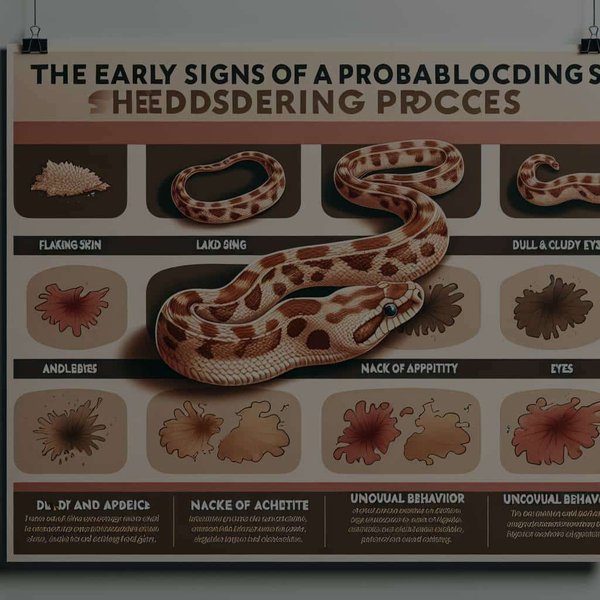 Comment reconnaître les signes précurseurs d'une mue problématique chez un serpent des blés ?